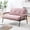 Pink, variant on The 53-Inch Green Sofa Offers a Spacious Layout in the Small Apartment, Easily Handling Various Scenarios from Watching Movies to Working