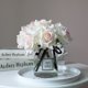 thumbnail image 2 of Nvzi Ramo de 2 flores artificiales de tacto real, flores falsas para decoración de hogar, oficina, boda, arreglo floral (Q18, 10,2 pulgadas de largo), 2 of 5