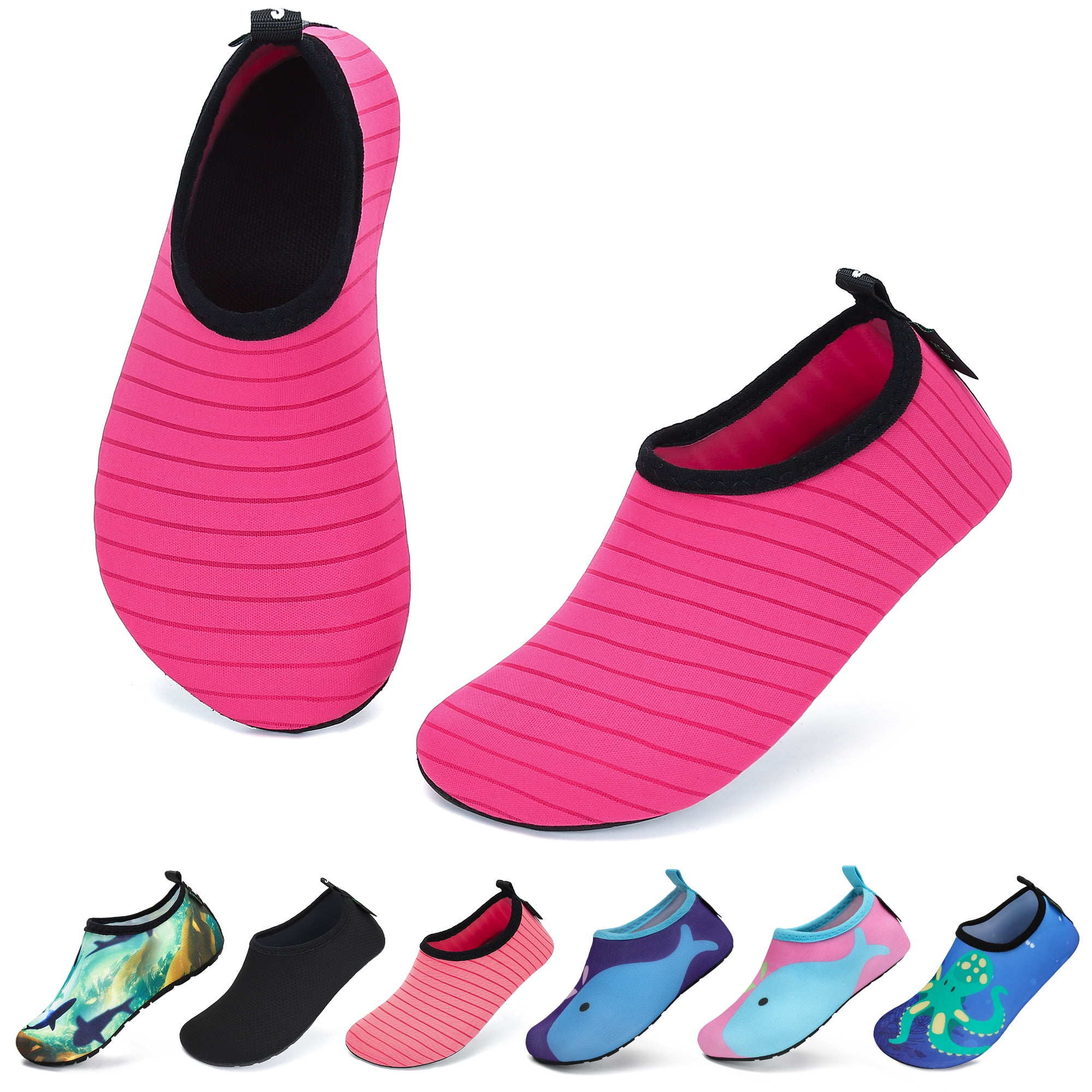 SAGUARO Boys Girls Barefoot Water Shoes Quick Dry Non-Slip Aqua Socks Outdoor Sports Beach Swimming Pool