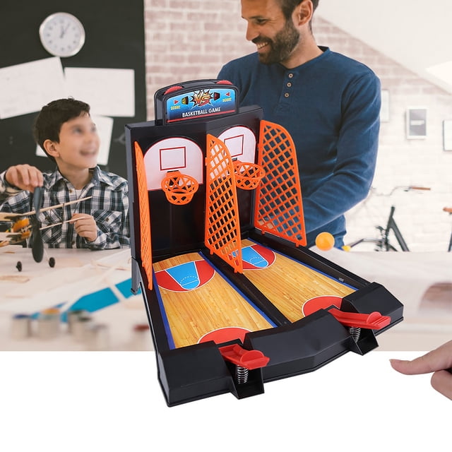 Desktop Arcade Tabletop Indoor Basketball Shooting Game,Funny Pinball Interactive Board Game For Kids,Adult