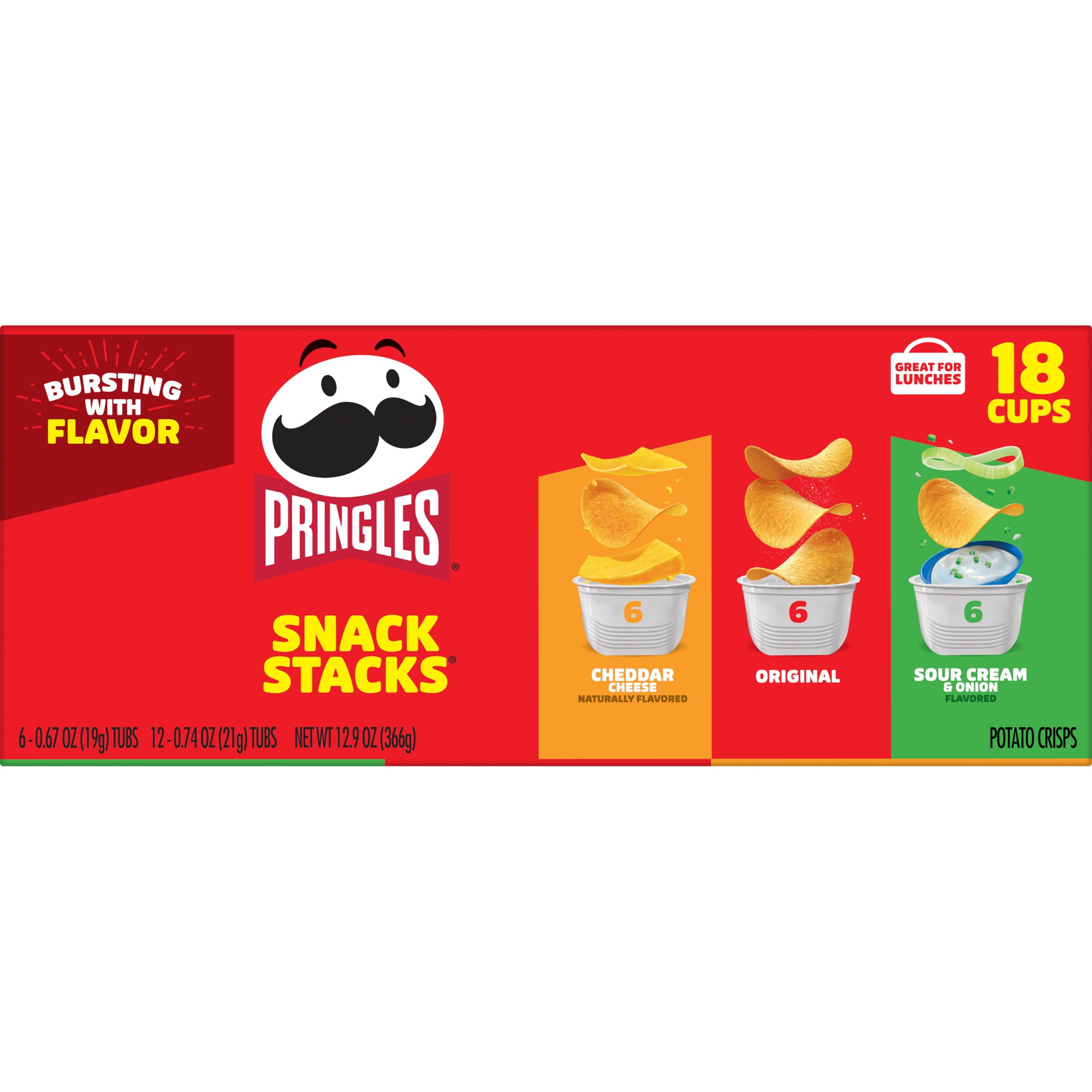 Buy Pringles Potato Crisps Chips, Variety Pack, 18 Ct, 12.9 Oz, Box ...