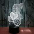 thumbnail image 5 of US 1-2 Pack Love Birthday Teddy Bear Thanksgiving Christmas Wife Gifts LED Light, 5 of 10