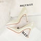 thumbnail image 5 of Zapatos de lujo elegantes de estilo banquete para mujer, tacones finos, boca ultra baja, puntiagudos, altos, para boda, sexys, 5 of 5