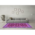 thumbnail image 3 of Ahgly Company Indoor Rectangle Oriental Purple Modern Area Rugs, 8' x 12', 3 of 4