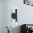 thumbnail image 5 of Livex Lighting Copenhagen 2-Light Metal ADA Wall Sconce in Black, 5 of 15