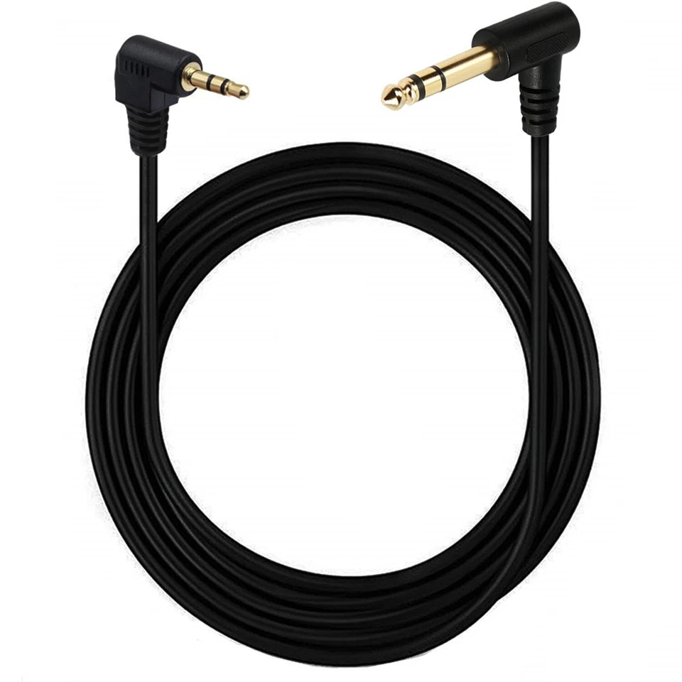 BUTTERFLY- 2X 3.5Mm 1/8" Male To 6.35Mm 1/4" Male Stereo Trs Audio Aux Cable Guitar Speaker