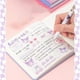 thumbnail image 3 of Sanrio Hellokitty Mymelody Kuromi Cinnamoroll cuaderno cuadrado de cara dura, cuaderno de escritura para estudiantes, cuadrícula, Bloc de notas de dibujos animados, 3 of 4