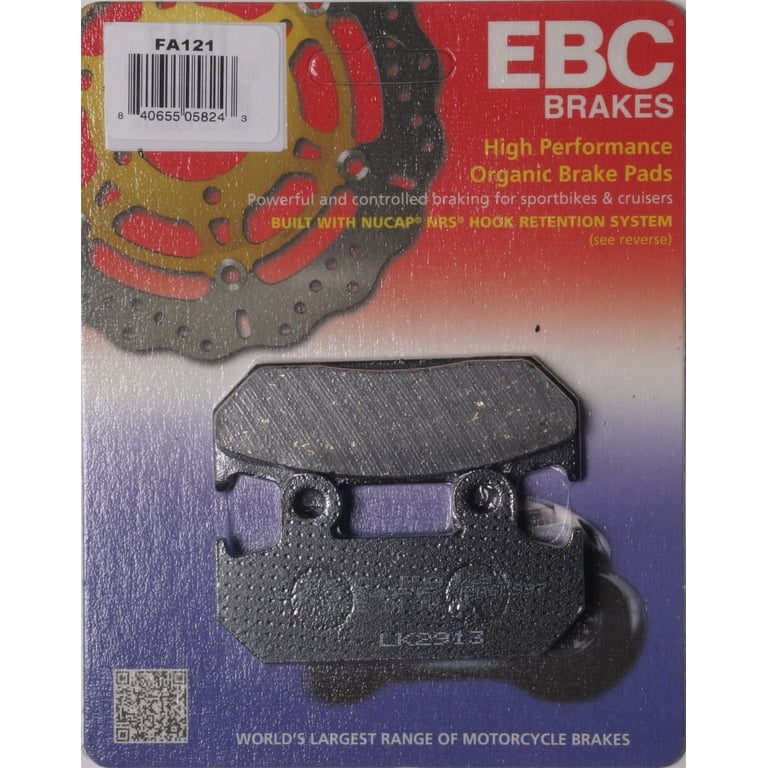 EBC Brakes Organic Brake Pad FA121 - Walmart.com
