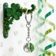 thumbnail image 5 of 1 llavero de trébol de la suerte con forma de trébol de cuatro hojas, colgante de bola de cristal, para el Día de San Patricio, regalo de Pascua, bolsa de regalo, regalo de cumpleaños, fiesta, colgant, 5 of 7