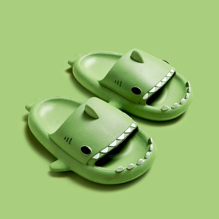 

1 Pair Kids Slippers Shark Unisex Animal Appearance Open Toes Family Matching Slippers for Outdoor