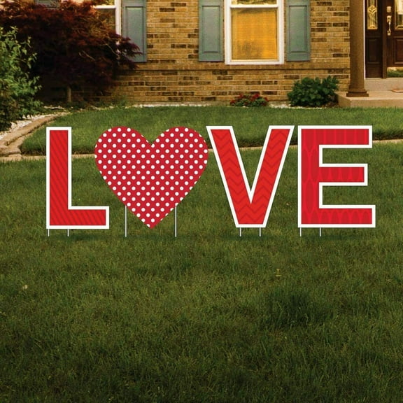 VictoryStore Love Valentines Day Yard Letters Display, Outdoor Valentines Decorations, 12749