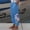 Blue, variant on Babysbule Women's Pants Women's Summer Casual Loose Cotton And Linen Pocket Printing Trousers Pants