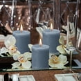 thumbnail image 4 of Bolsius Twilight Blue Rustic Pillar Candles 2.75" X 3.25" Summer Décor - Christmas Décor Candles Set Of 4, 4 of 6