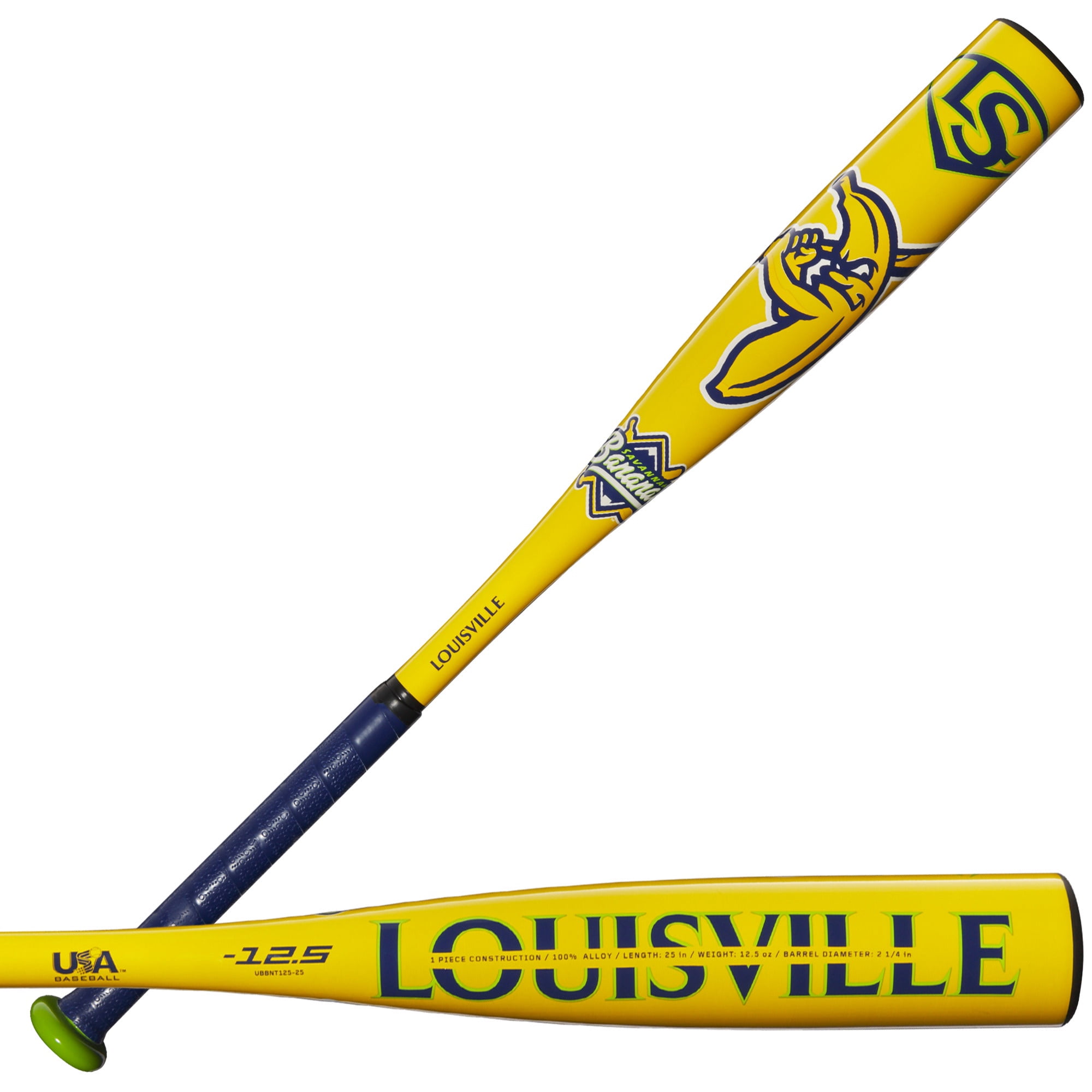 Louisville Slugger Savannah Bananas Tee Ball Bat, Glove and Bag Bundle