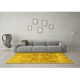 thumbnail image 3 of Ahgly Company Indoor Square Persian Yellow Traditional Area Rugs, 8' Square, 3 of 4