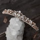 thumbnail image 5 of Corona nupcial con diamantes de imitación, tiara de princesa, tocados de joyería para mujeres y niñas, tiaras y coronas de boda de oro rosa con peine lateral, 5 of 5