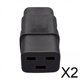 thumbnail image 1 of Adaptador de corriente,Adaptador de corriente IEC320 C14 a C19 10A 16A 250V,Enrutadores convertidores IEC320 C14 a IEC320 C19,Conector de conversión C14 macho a C19 hembra PVC,C14 3 pines, 1 of 8