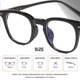 thumbnail image 2 of Gafas de bloqueo de luz azul para mujeres y hombres, gafas cuadradas para juegos de ordenador, protección antifatiga ocular, 2 of 5