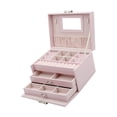 thumbnail image 4 of Large Jewelry Box Organizer PU Leather Storage Case for Necklace Women, 4 of 8