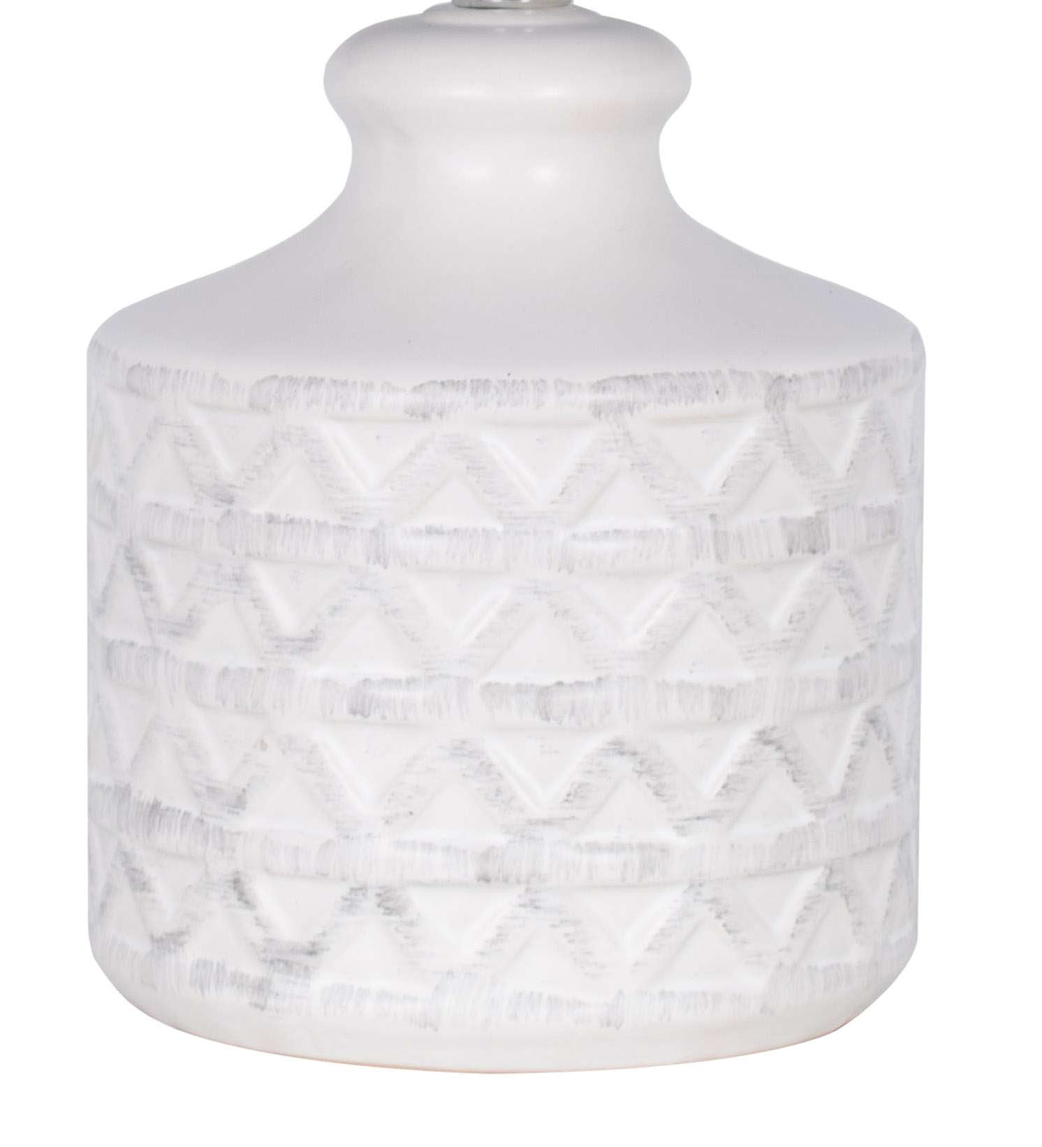 (2 pack) Better Homes & Gardens 15" Diamond Weave Ceramic Table Lamp, White, Transitional