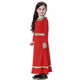 thumbnail image 2 of Vestido largo de fiesta musulmán islámico para niñas y niños, vestido abaya de manga larga con lazo, 2 of 4