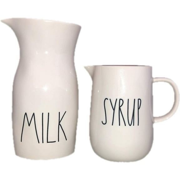 Rae Dunn Syrup and Milk pitcher set