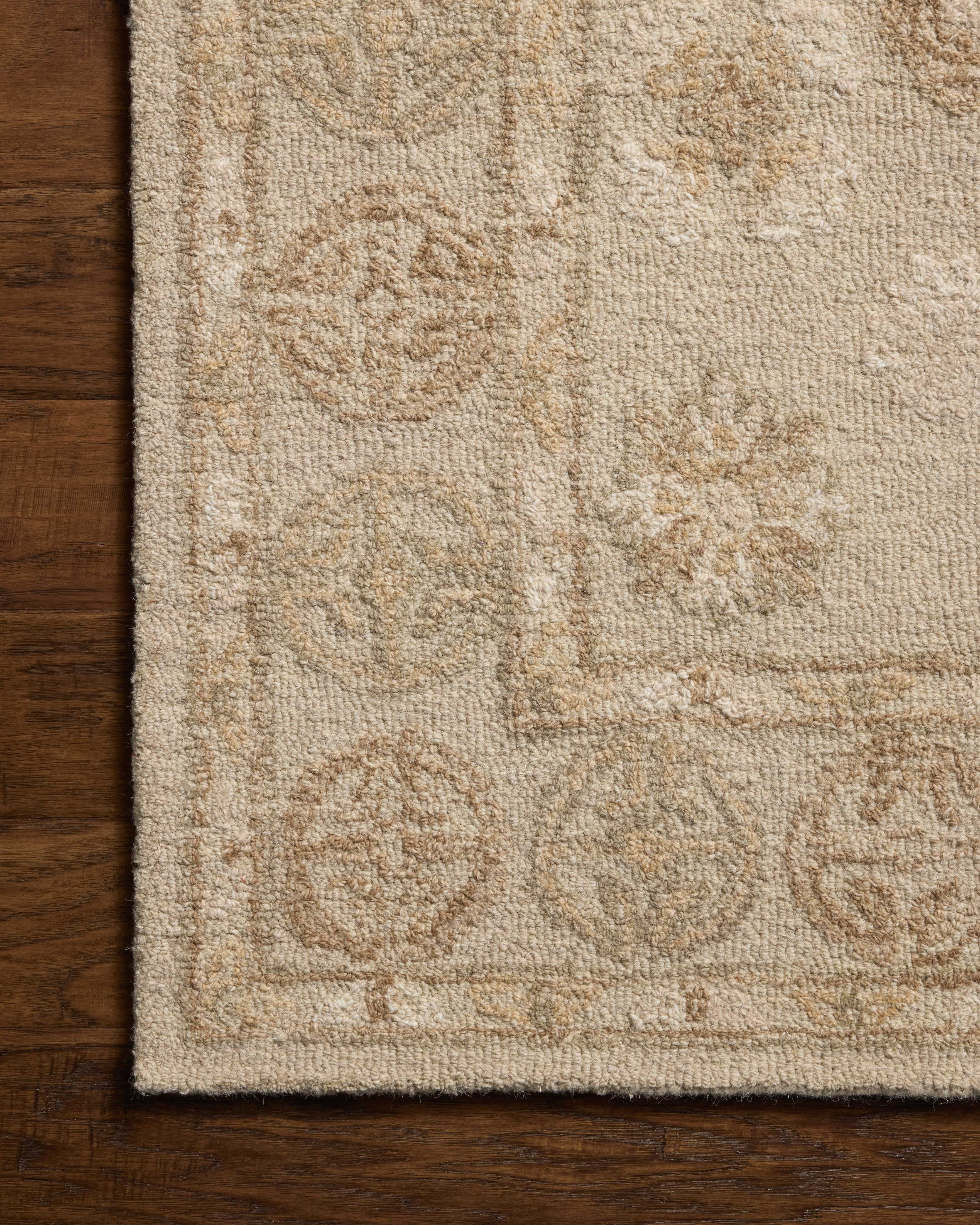 Chris Loves Julia x Loloi Dorothea Dove / Natural 18" x 18" Sample Rug