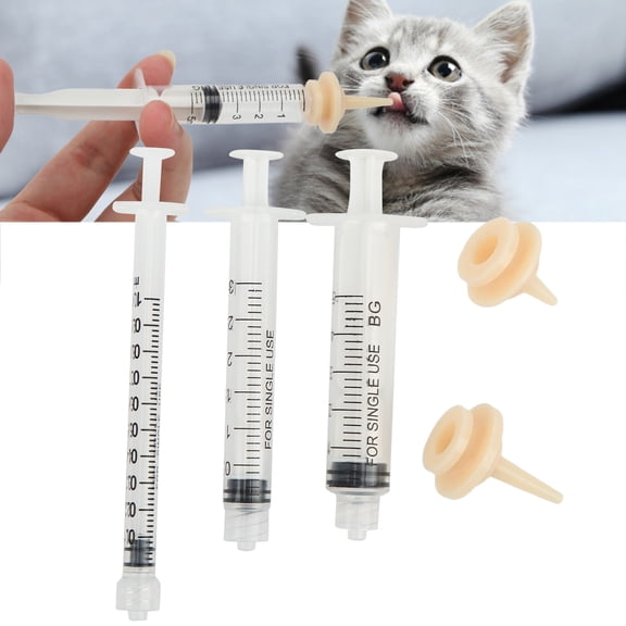 EOTVIA 3pcs Pet Syringe Dispenser Professional Cat Dog Medicine Feeder For Cats Dogs Small Animals,Pet Medicine Feeder