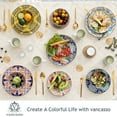 thumbnail image 5 of Vancasso Dinnerware Sets, Porcelain Dinner Set for 4, 16-Piece Round Moroccan Colourful, 5 of 8