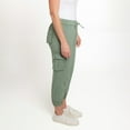 thumbnail image 5 of Elsie & Zoey Kienna Small Forest Shade Adjustable Cotton Cargo Jogger Pant for Women, 5 of 6