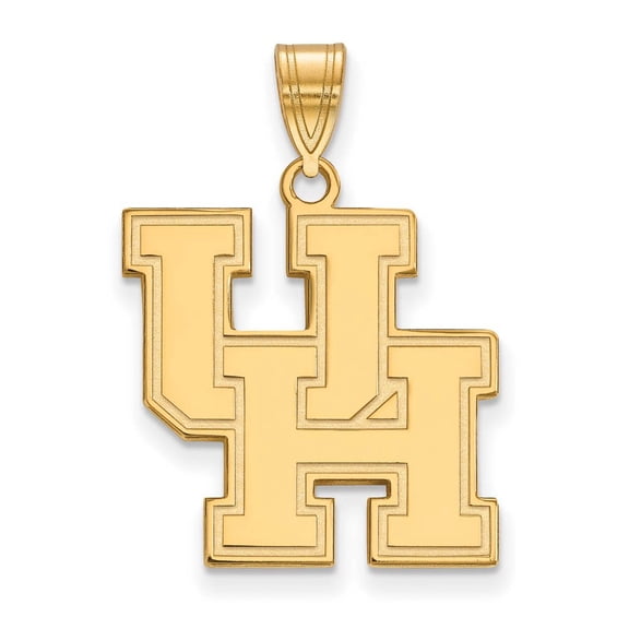 14k Gold LogoArt University of Houston U-H Large Pendant Q4Y004UHO
