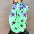 thumbnail image 4 of TFEOQRY Tween Girls Hooded Sweatshirt Long Sleeved Fashionable star printed Pattern T-shirt Round Neck Top with pockets, 4 of 4