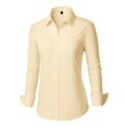 thumbnail image 3 of Vividaire Button Down Shirts for Women Cotton Long Sleeve Dress Shirt Classic Fit Work Business Casual Blouses, 3 of 8
