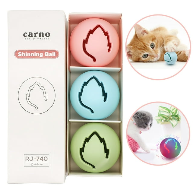 3PCS Cat Ball Toy Creative Funny Interactive Catnip Toy Cat Play Toy Kitten Toy