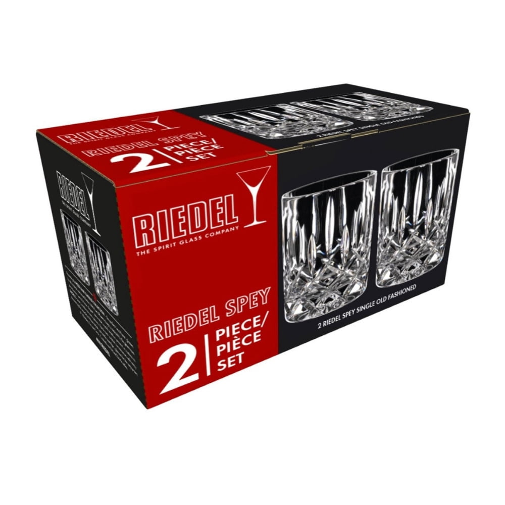 Riedel Tumbler Collection Spey Single Old Fashioned 4-Count Glass Set (2 x 2-Pack) Bundle with Professional Wine Aerator (3 Items)