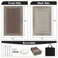 thumbnail image 3 of Findosom 8'x10' Brown Outdoor Rug Reversible Outdoor Mat RV Outdoor Rug Plastic Straw Area Rug Mat Camping Rugs Waterproof Floor Mat and Rug for RV,Patio,Backyard,Deck,Picnic,Beach,Trailer, 3 of 8