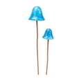 thumbnail image 3 of 2 Pack Vintage Iron Mushroom Ground Stake, Painted Metal Garden Ornament Flower Bed Planter Porch Yard Landscapes Decor, 3 of 7