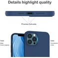 thumbnail image 4 of Entronix Silicone Soft Case Designed for iPhone 12/12 Pro Shockproof Durable Slim Fit, Navy, 4 of 8