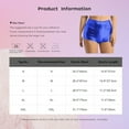 thumbnail image 7 of LiiYii Women's Shiny Metallic Shorts High Waist Yoga Hot Pants Nightclub Rave Party Short Pants Blue M, 7 of 7