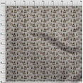 thumbnail image 4 of oneOone Polyester Spandex Gray Fabric Tribal Craft Projects Decor Fabric Printed By The Yard 56 Inch Wide, 4 of 5