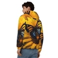 thumbnail image 4 of Kdxio Butterfly On Sunflower Print Men Hoodies Casual Hoodies for Men with Zip Pockets Full Zip Long Sleeve Sweatshirt Sports Hooded Jacket-3X-Large, 4 of 5