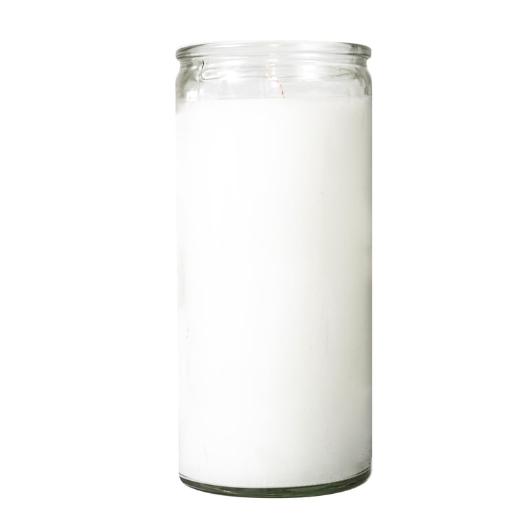Magic Light Religious Prayer Candle, 44 oz, Clear Glass photo 2