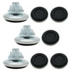 Uxcell M6 x 10 x 30mm Leveling Feet Adjustable Leveler Protector for Table Leg 8Pcs