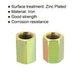 thumbnail image 4 of Unique Bargains M10 Thread 20mm Length Sleeve Stud Rod Adapters Pipe Connectors Colorful Hex Coupling Nuts 15 Pack, 4 of 5