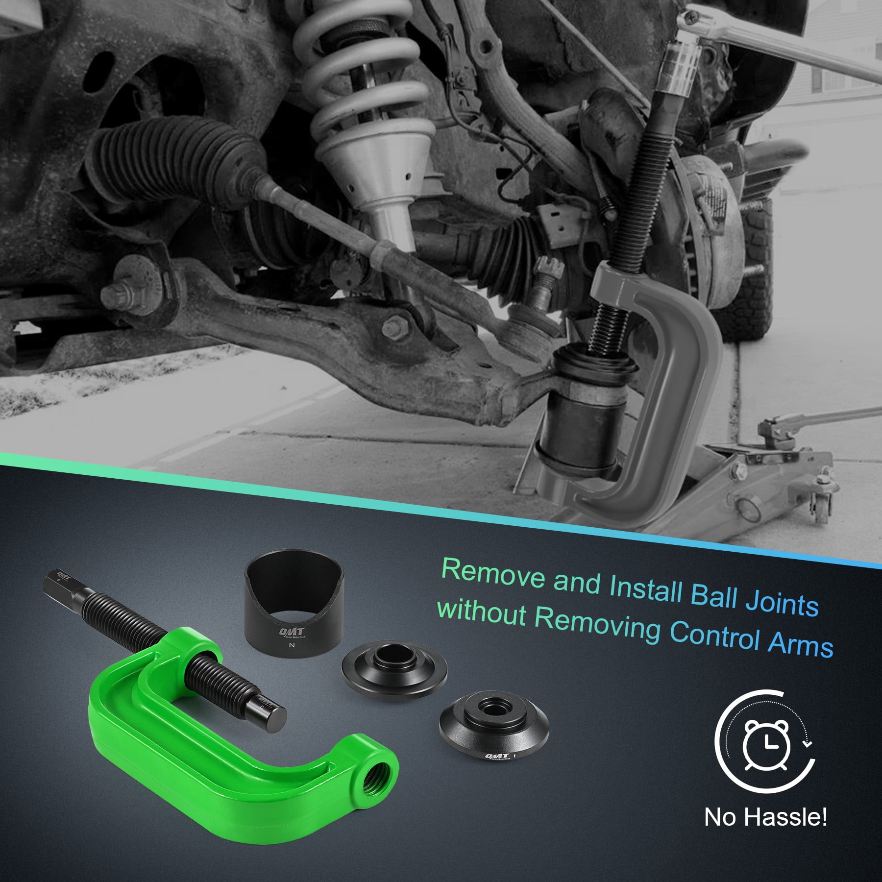 21pc Ball Joint Press Kit Ball Joint Removal Tool Kit with Ball Joint Separator Universal Adapters and Storage Case
