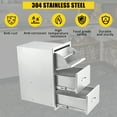 thumbnail image 5 of Garvee Outdoor Kitchen Cabinets with Venting Panel,17"Wx21"Dx30"H,Stainless Steel Drawer Cabinet with Handle for Kitchens or BBQ Patio Grill Station, 5 of 8