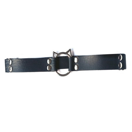 

Women Men Sexy Faux Leather Elasticity Leg Garter Belt Cute Hollow for Cat Stret