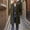 A_ Army Green, variant on Mens Casual Trench Coat Slim Fit Notched Collar Midi Long Jacket Warm Overcoat Single Breasted Pea Coat wih Pockets Beige XXL