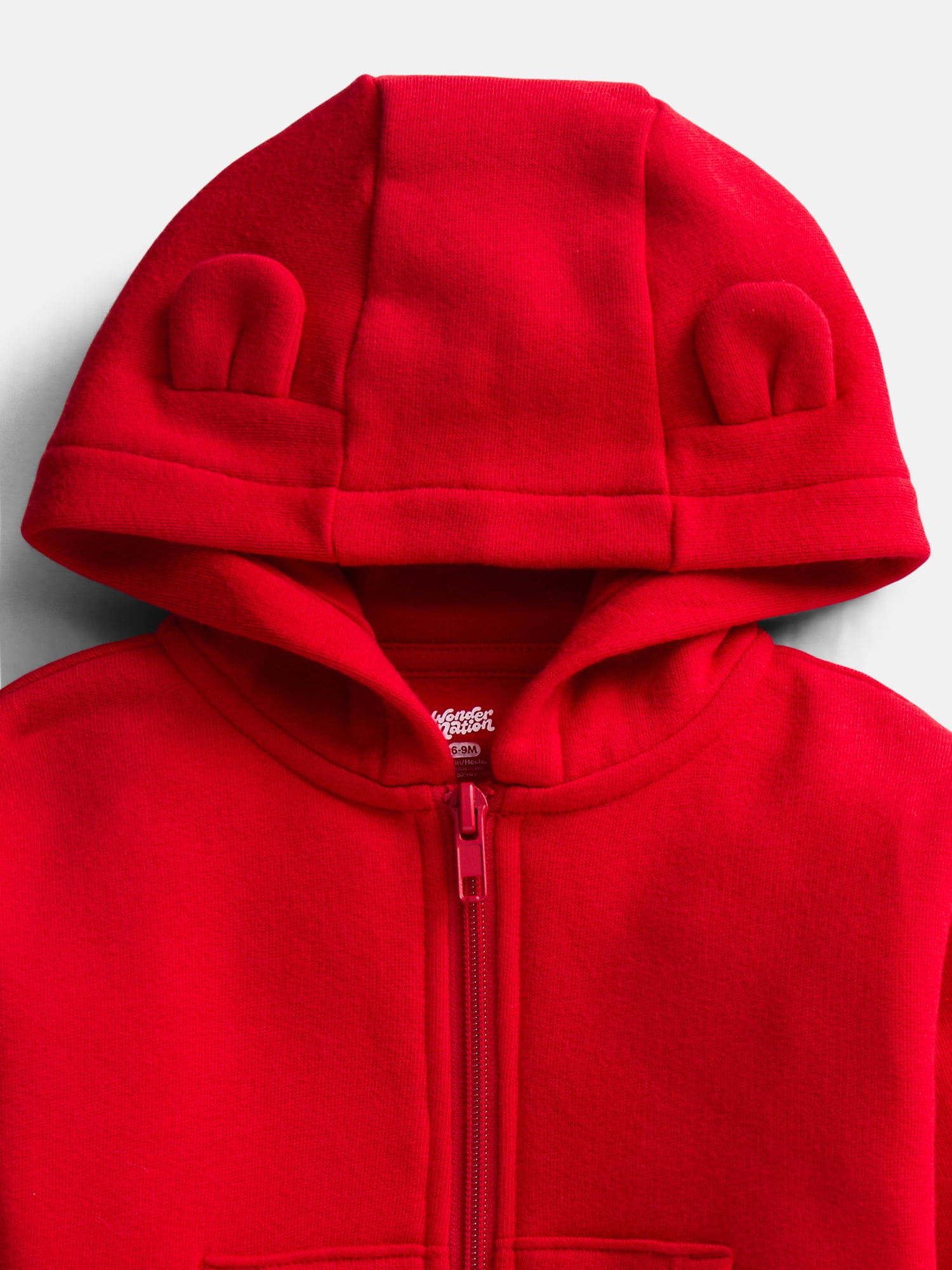 Wonder Nation Baby Zip Up Hoodie and Joggers Fleece Set, Sizes 0/3M-24M