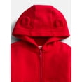 thumbnail image 2 of Wonder Nation Baby Zip Up Hoodie and Joggers Fleece Set, Sizes 0/3M-24M, 2 of 3